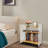 Accent Side Table with Bamboo Base-98284318