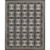 Hand-Knotted High-Quality Black Area Rug