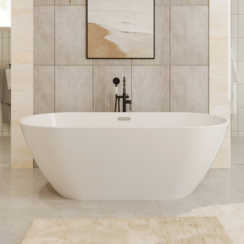 Baignoire de trempage autoportante en acrylique Aspen