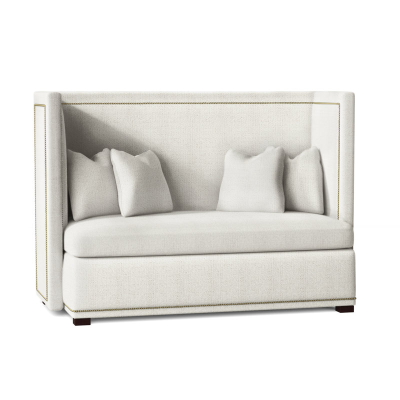 Marcourt Banquette, Bright Brass, Akiko Graphite Performance 5534-011, Mocha