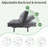 Futon Sofa Bed With Foam & Removable Armrests - 2-4 Seater-966240195