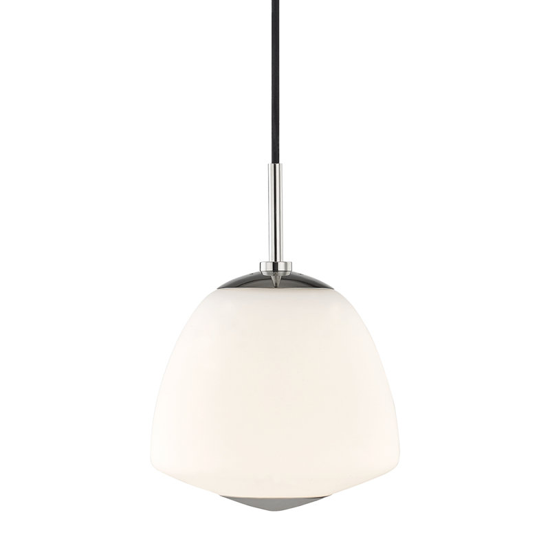 Luminaire suspendu simple à 1 lumière Darby, Bronze vieilli, H 11 po x l 8 po x P 8 po