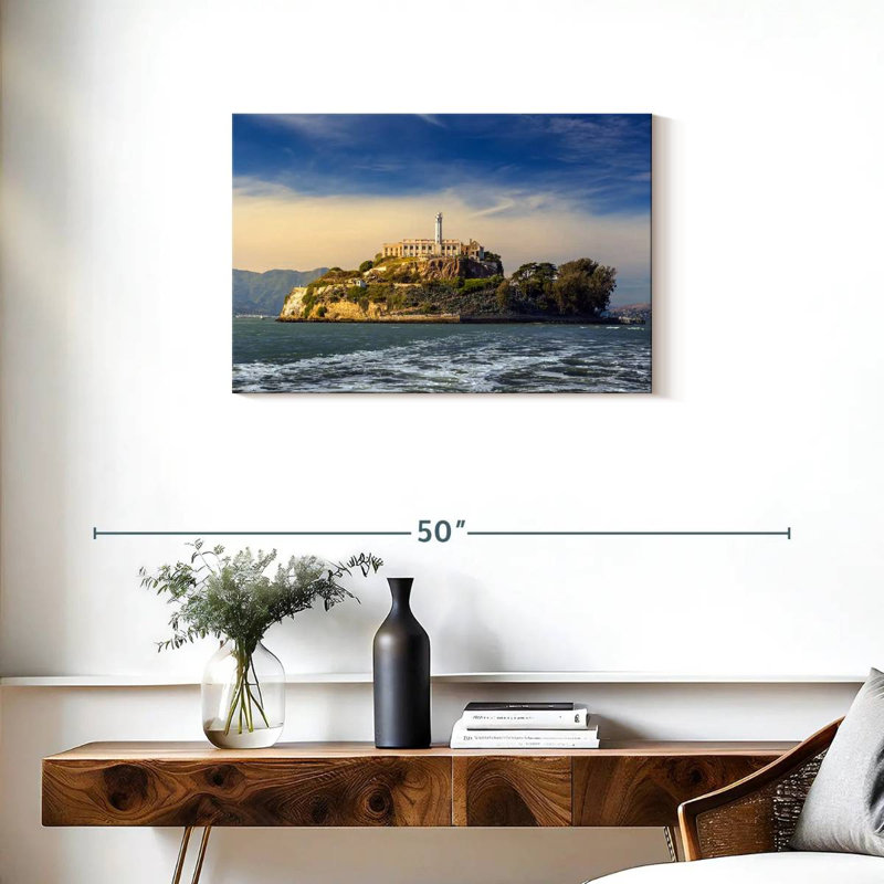 L'île d'Alcatraz, H 20 po x l 30 po