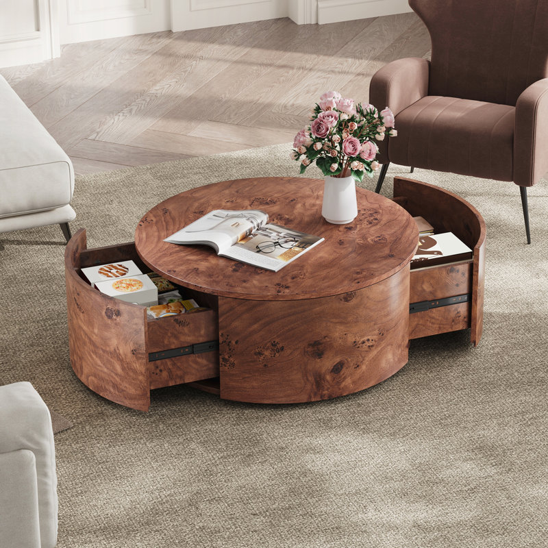 Table basse rotative Burl
