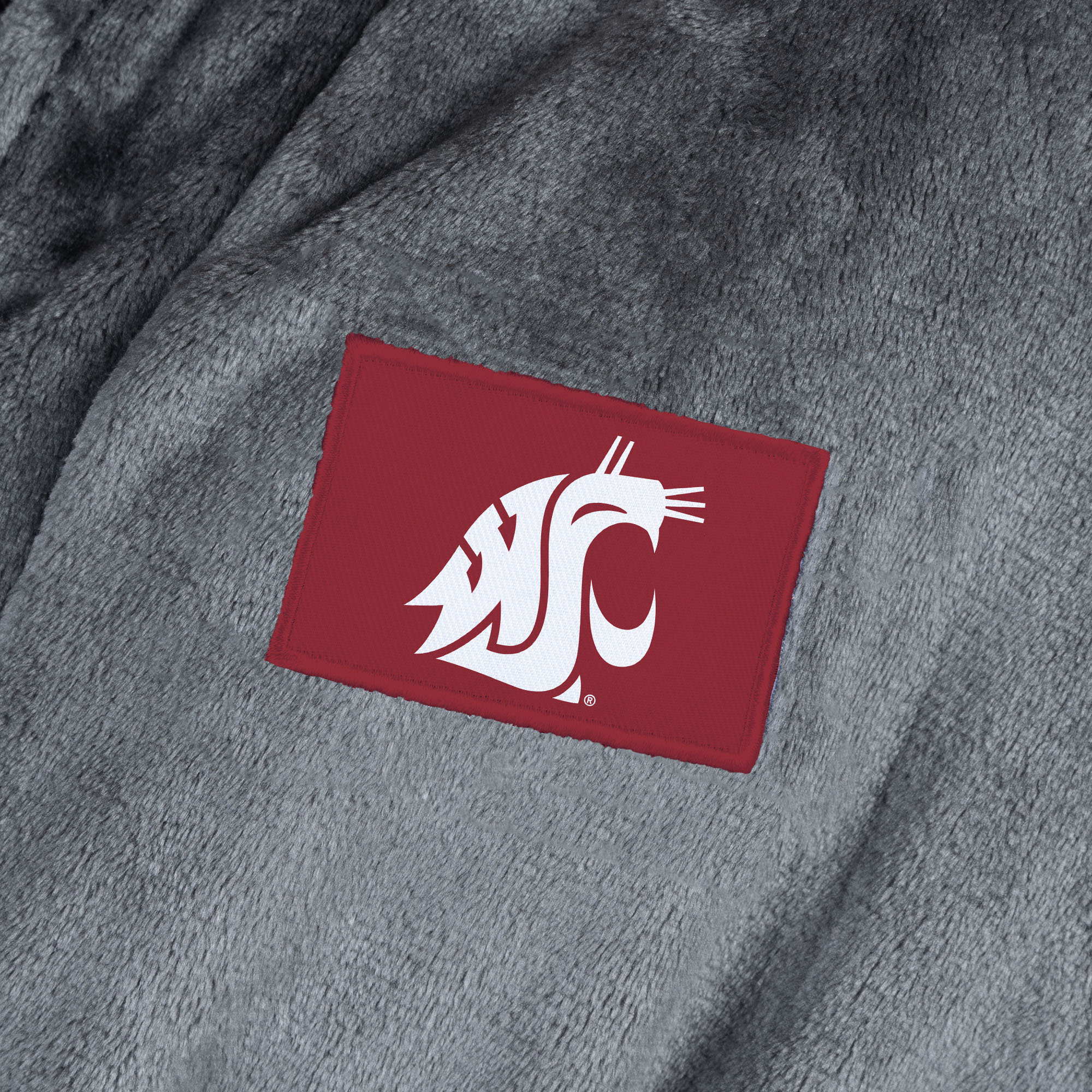 NCAA Washington State Cougars Striped Fuzzy Socks - One Size Fits Most, Red