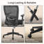 Fauteuil de bureau ergonomique en filet, fauteuil de bureau à accoudoirs réglables en 3D, fauteuil de travail à haut dossier avec appui-tête, support lombaire, fauteuil d'ordinateur pivotant inclinable pour les jeux de bureau à domicile-129493216