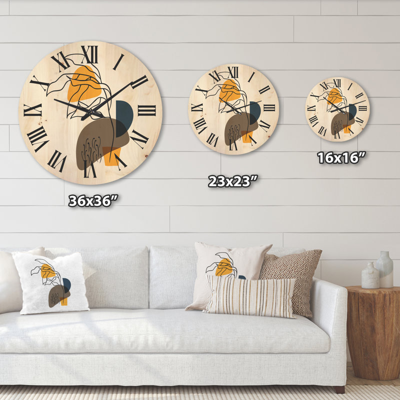 Horloge murale abstraite V, Moyen