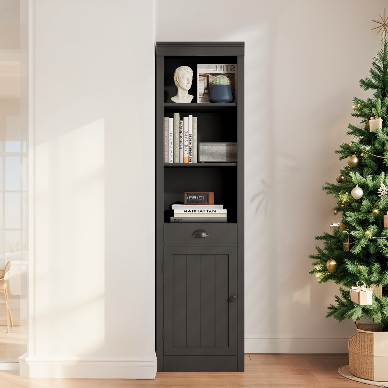 180cm H x 48cm W Standard Bookcase, Black
