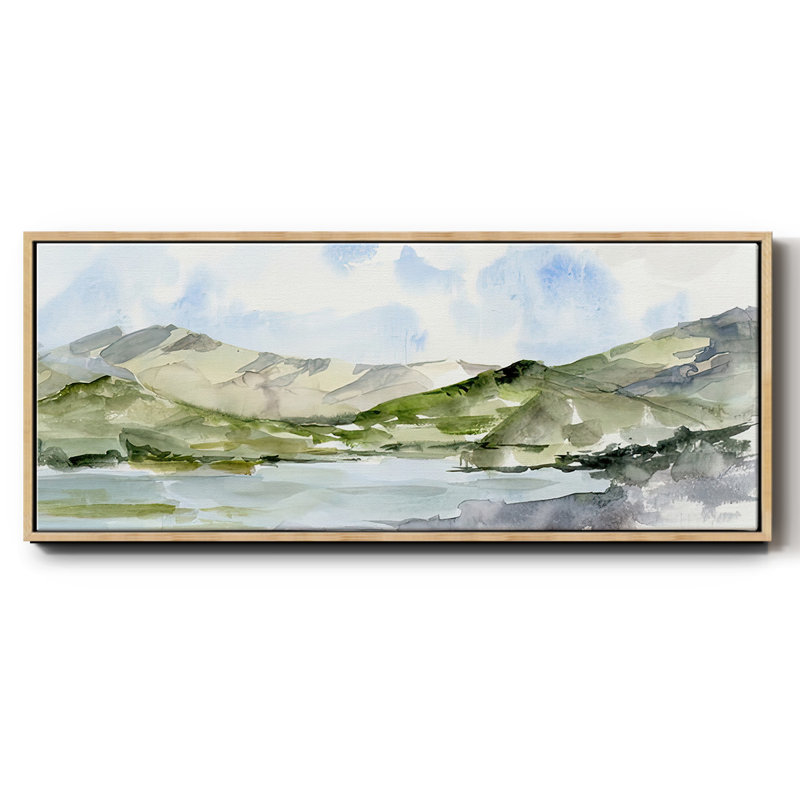 Serene Mountains I - toile encadrée, H 8 po x l 20 po