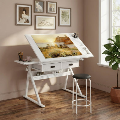 Adjustable Drawing Drafting Table