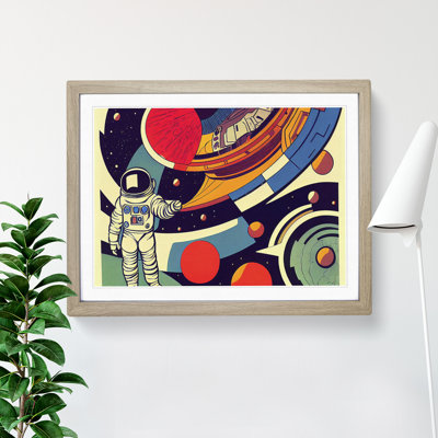 Retro Astronaut Vol.1 - Single Picture Frame Painting