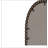 Vintage Iron Oval Retro Mirror with Antique Effect, Perfect for Wall Hanging in Living Room, Bedroom, or Entrance-180223251