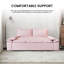 Lit-causeuse multifonctionnel en velours-75086732