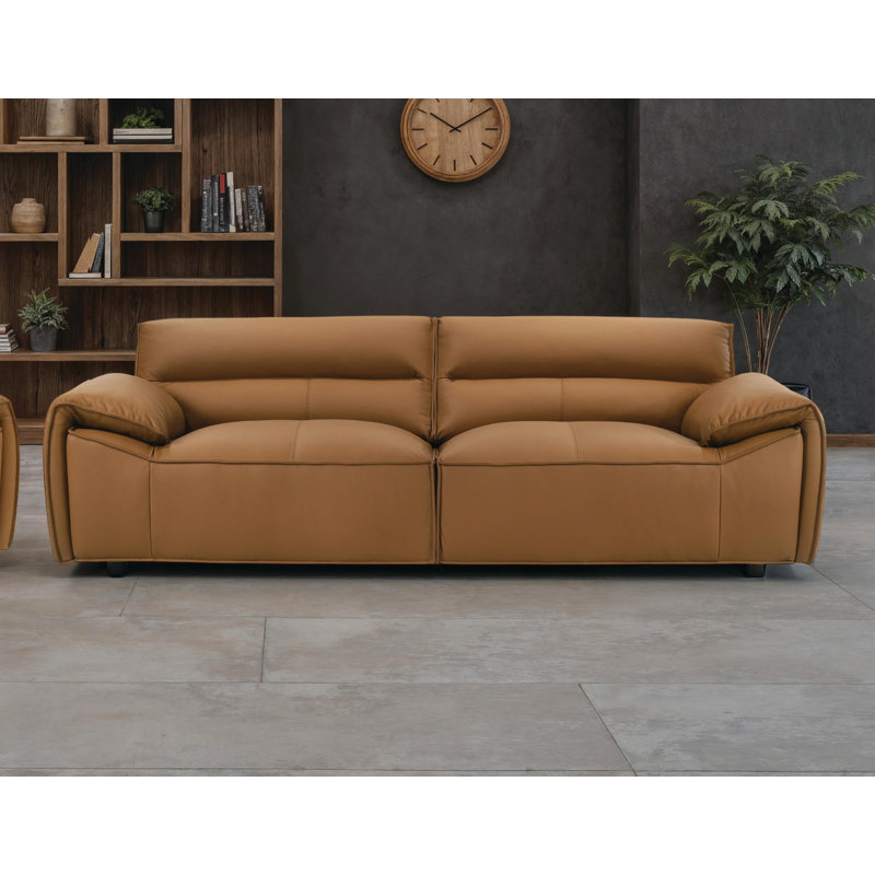 Canapé en cuir Faulkner, Orange