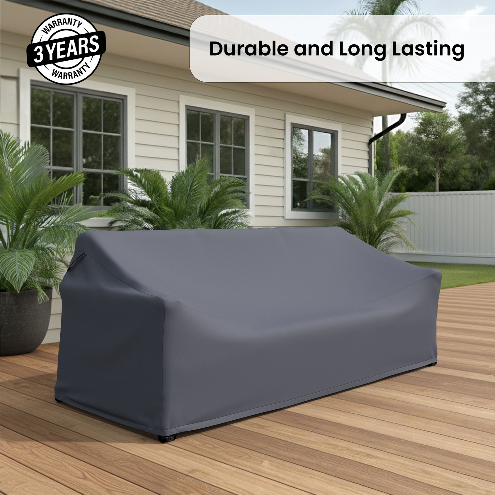 80" Outdoor Patio Sofa Cover