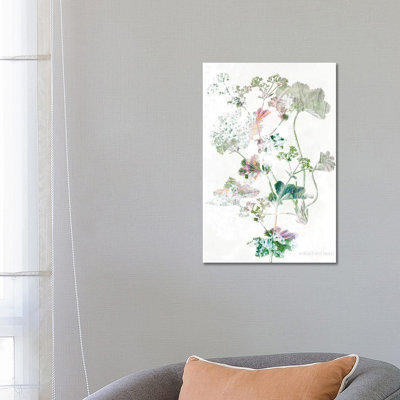 Boho Geranium Botanical by Bluebird Barn - Wrapped Canvas Painting