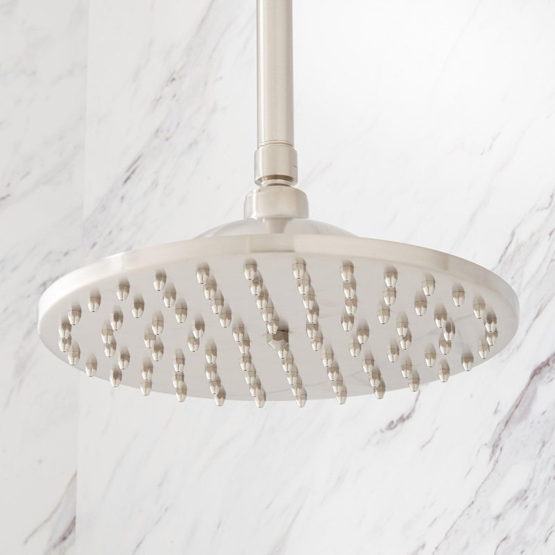 Cooper Complete Shower System with Rough-in Valve, Brushed Nickel, 8"