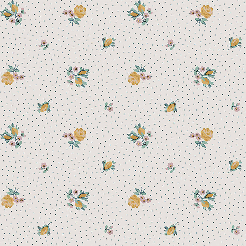 Laura Ashley Claudia’s Friend Pale Ochre Yellow Removable Wallpaper