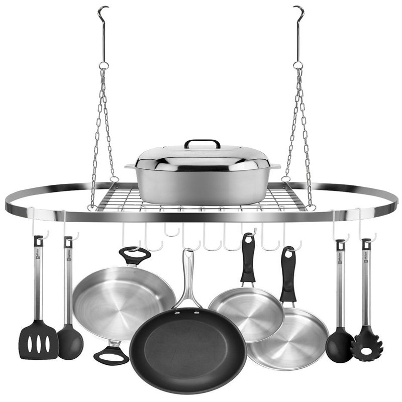 Metal Rectangle Hanging Pot Rack