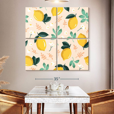 Yarlin Lemon And Flowers Pattern