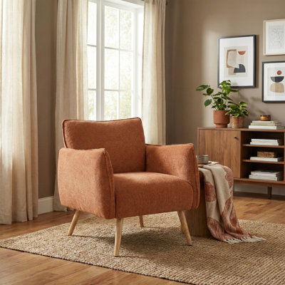Carvalho Upholstered Soft Touch Fabric Armchair