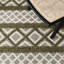 Tapis géométrique en laine et en coton tissé à la main-1564509107
