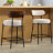 Counter Height Ferrer, 24" Ferrer , Boucle Counter Stools With Back, Boucle Ferrer For Kitchen Island, Dining Room-1266402357