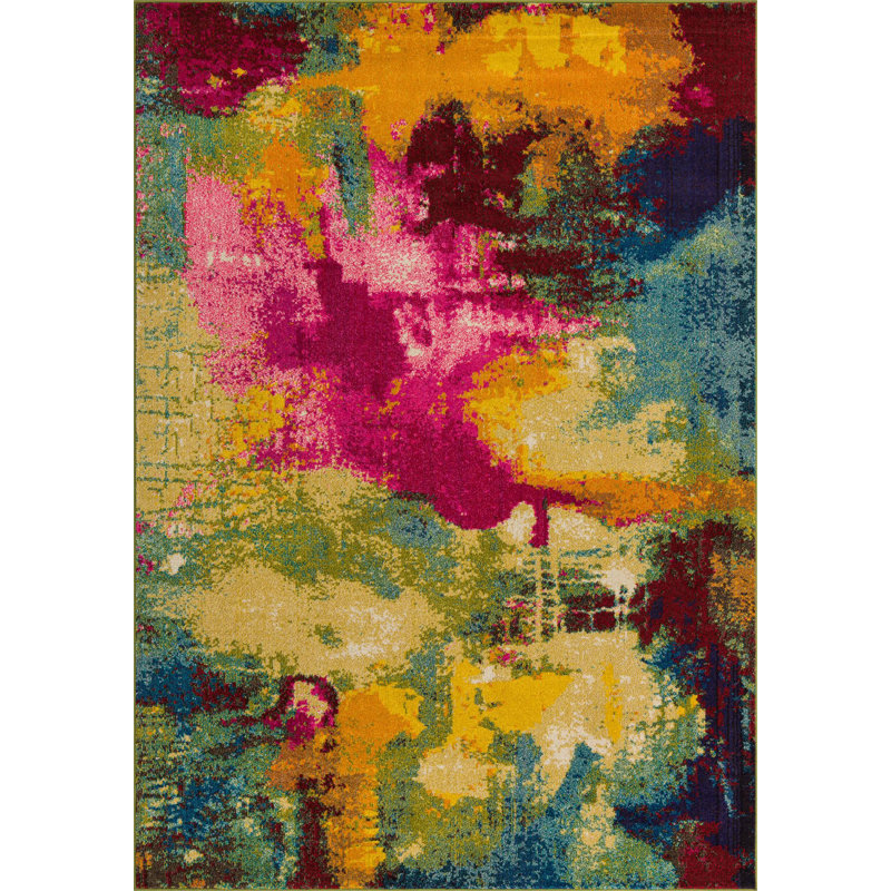 Estelle Abstract Indoor Rug, Rectangle 6'1" x 9'