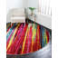 Tapis rouge / vert à motif géométrique Tanguay-2001098047