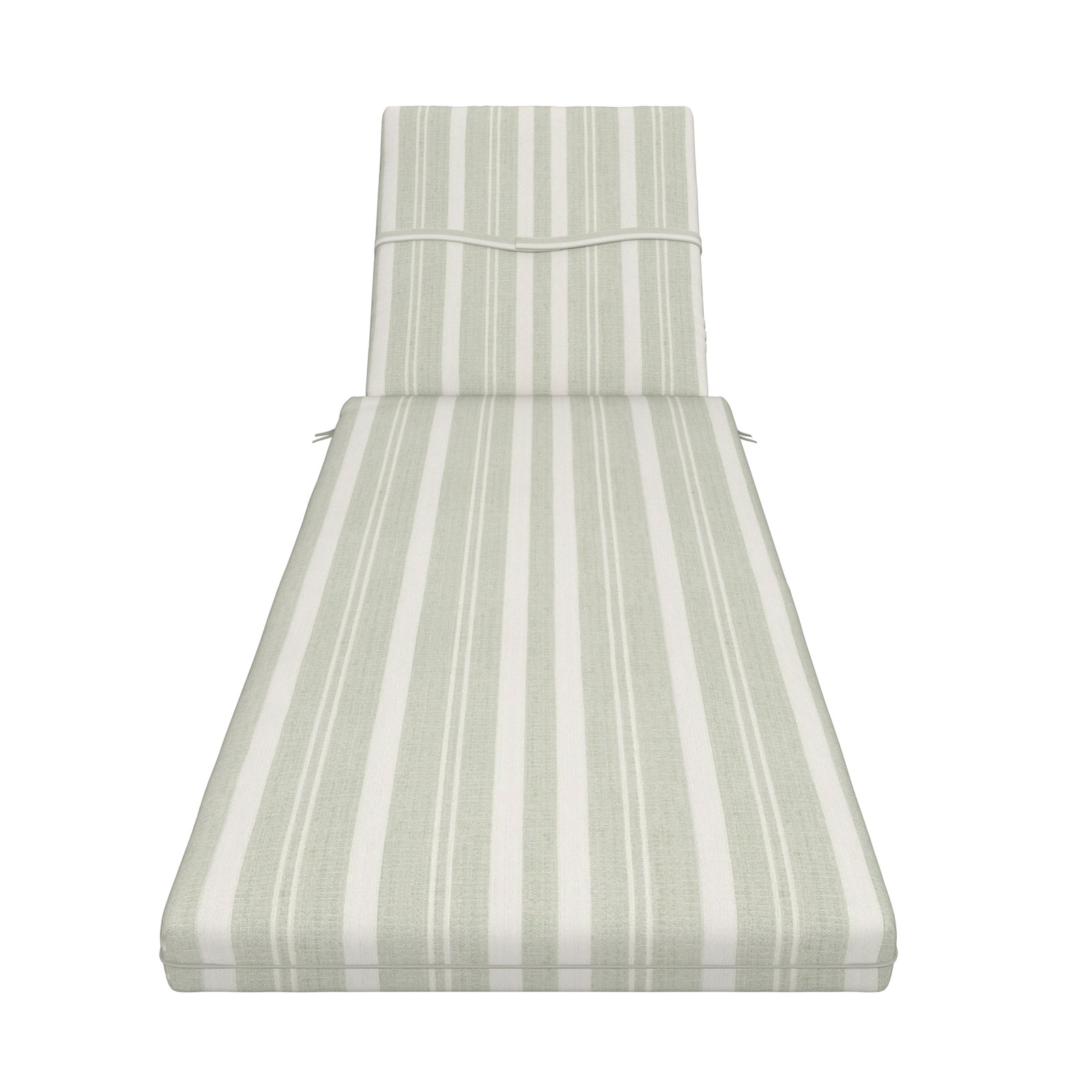 Amala Sunbrella® Seat and Back Cushion, 25W x 76D, Tranquil Sage