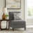 Upholstered Chenille Slipper Chair