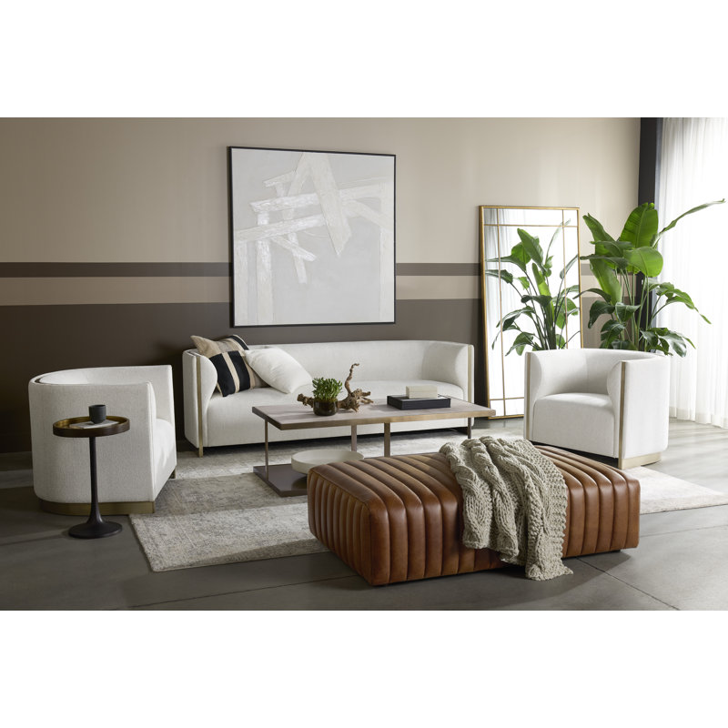 Larron Sofa, Rhea Light Barley Acrylic