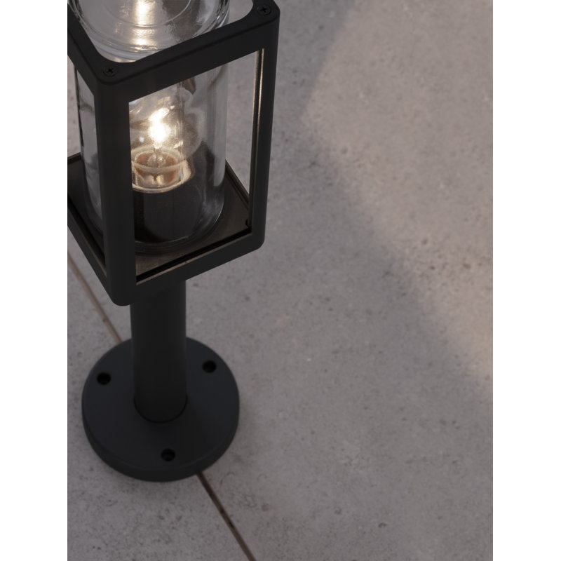 Dark Grey Metal Bollard Light