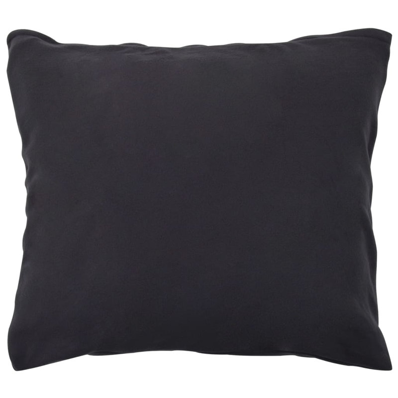 Wilkenson Solid Colour Duvet Cover Set with Pillowcases Included, Anthracite, 200 x 220 cm 2 Kissenbezug 60 x 70 cm