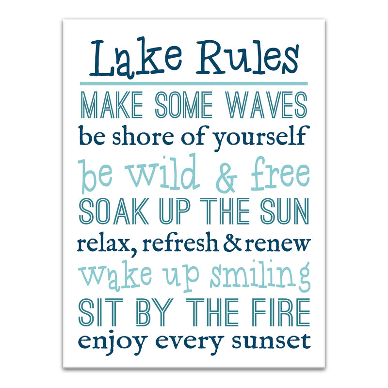 " Lake Rules "