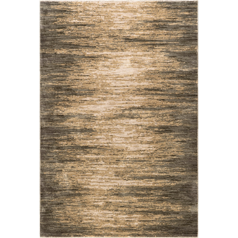 Fiadh Abstract Green and Beige Synthetic Area Rug, 2' x 3'