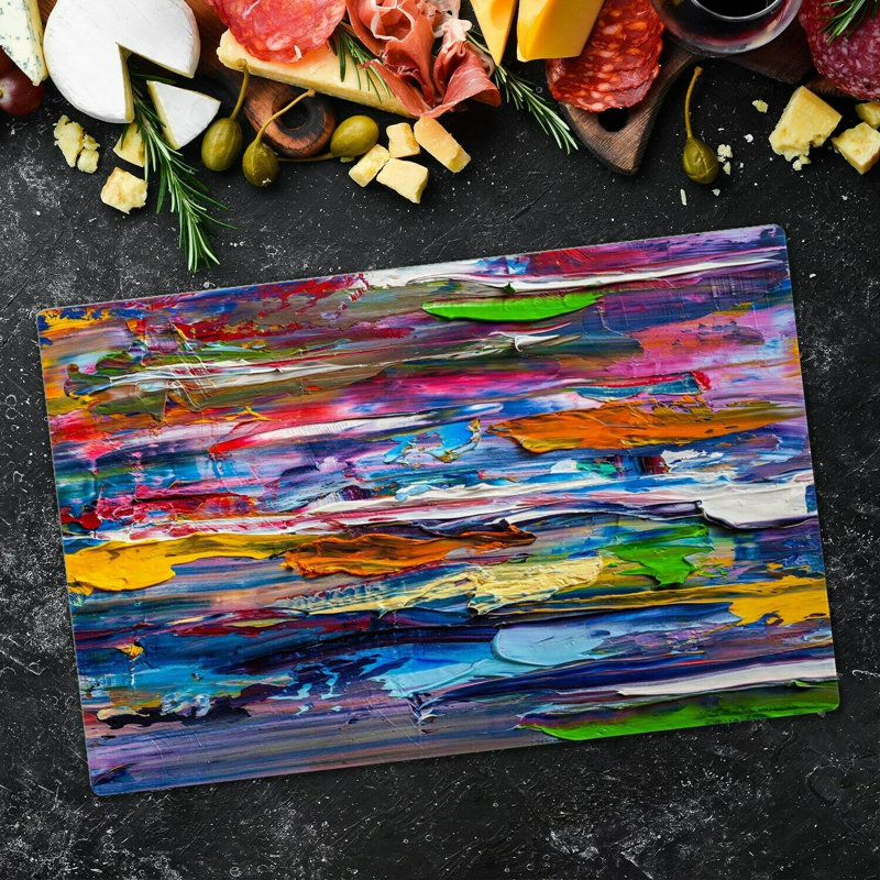 Jilyn Tempered Glass Chopping Board, 52cm x 60cm