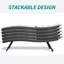 Chaise longue d'extérieur en osier 2 pièces