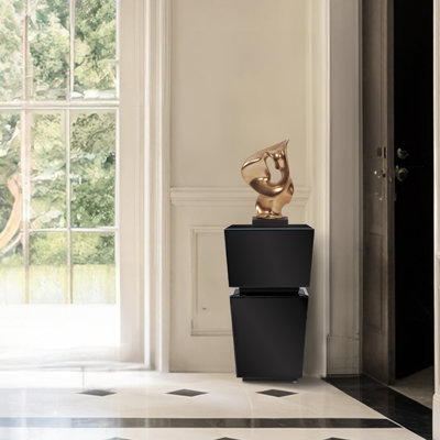 Short à piédestal noir avec miroir