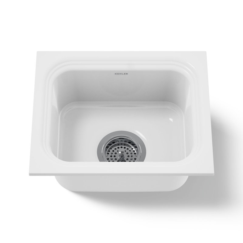 Northland™ 15" L x 12.38" W Undermount Kitchen Sink, White