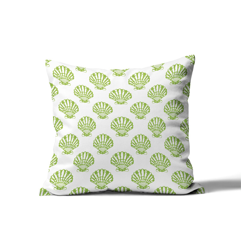 Coussin Barnon, H 20 po x l 20 po, Chartreuse