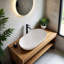 Brayden Studio 54mm L x 34mm W Natural Stone Oval Sink