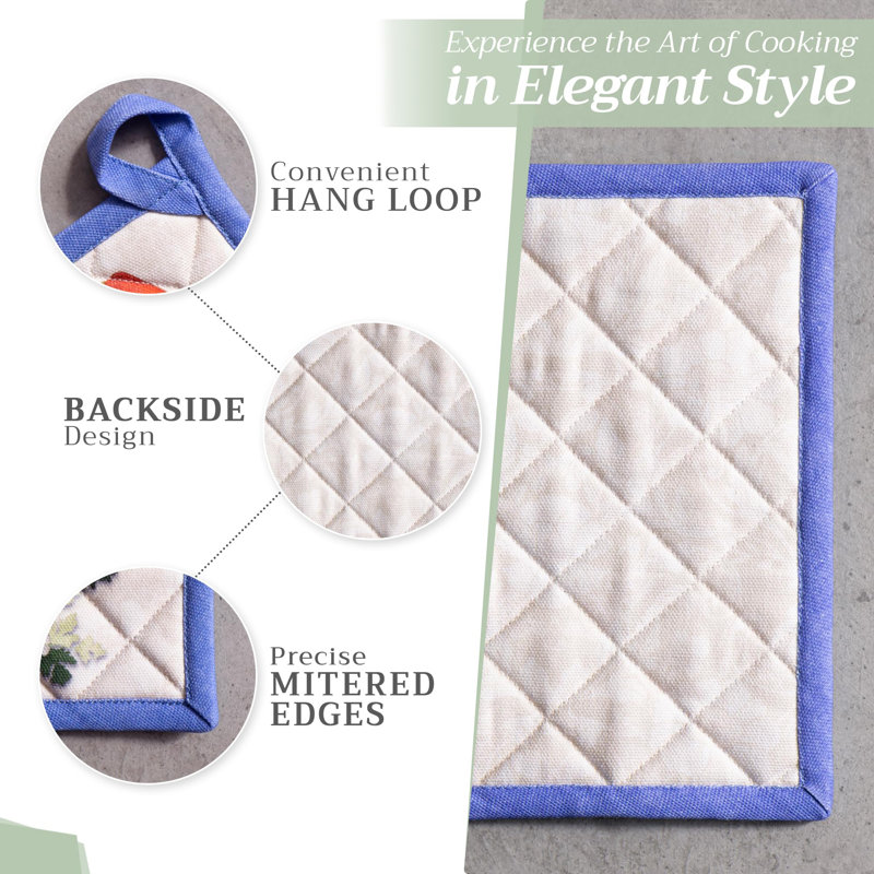 Manique Gourmand 100 % coton Maison d'Hermine - 8 po x 8 po