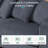 4-Piece Upholstered Modern Modular Sofa-1018353871