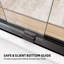 56" - 60" W x 72" H Double Sliding Semi-Frameless Shower Door-102619823