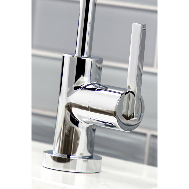 Distributeur d'eau froide à poignée simple Continental, Chrome poli