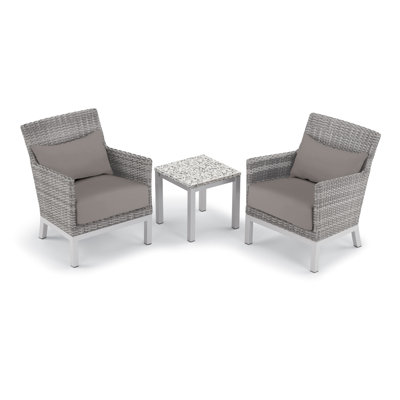 Argento and Travira Outdoor 3 - Piece Conversation Set