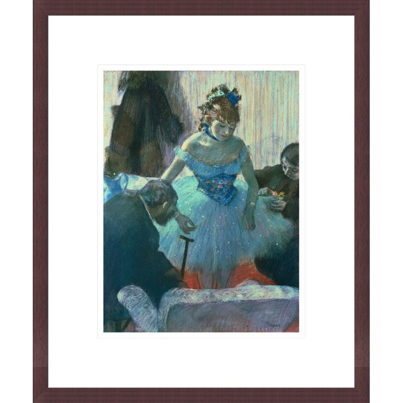 Danseuse dans son vestiaire par Edgar Degas, impression giclée encadrée, H 16,45 po x l 13,75 po