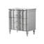 Ensemble de chambre pour grand lit, argent, bois chromé, ensemble de 2 pièces avec table de chevet-131013458-131013460