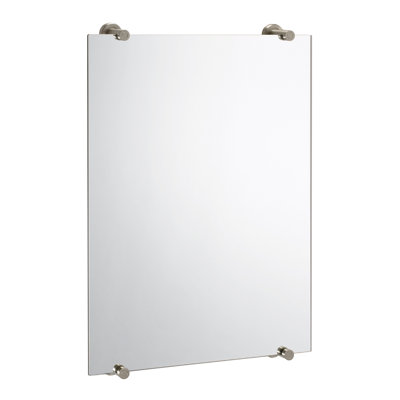 Miroir de salle de bain rectangulaire sans cadre Latitude Mont paysage ou portrait